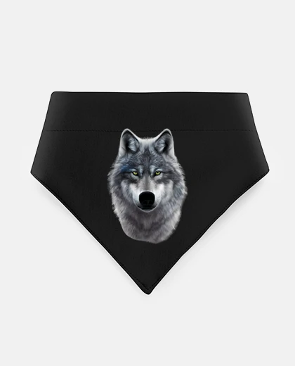 Mascotas loup dessin réaliste argenté meute blanc 