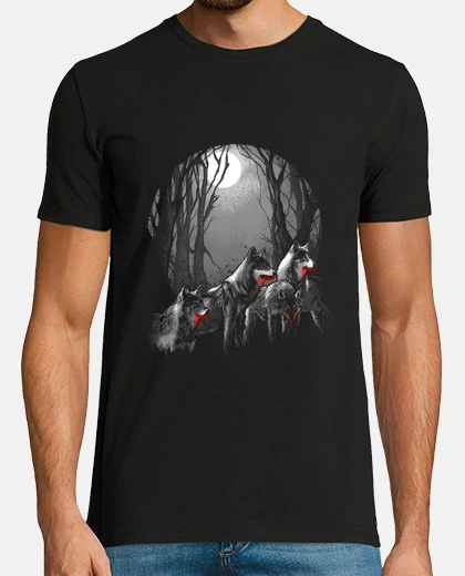 Tee-shirt loup havre