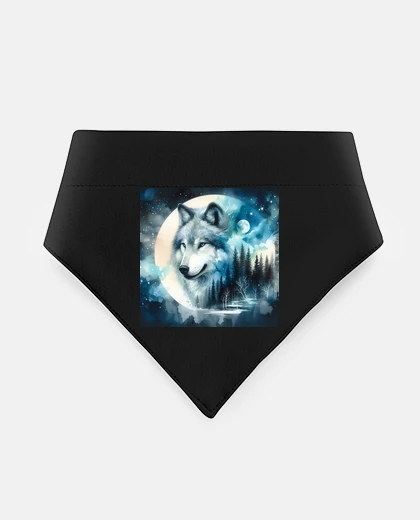 Mascotas loup Tee graphique forêt nature blog