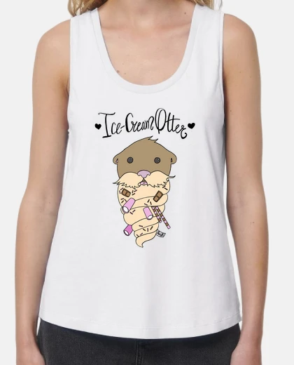 Tee-shirt loutre icecream avec des paroles