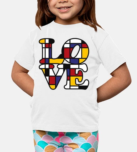Children's love - inspired by mondrian