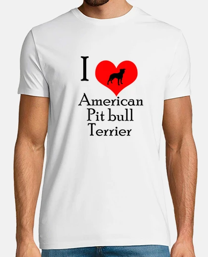 Tee-shirt love ameri can pit bull terrier