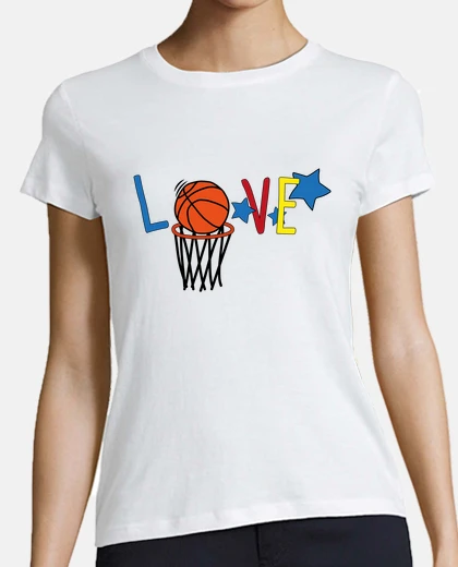 Camiseta LOVE BALONCESTO camiseta mujer
