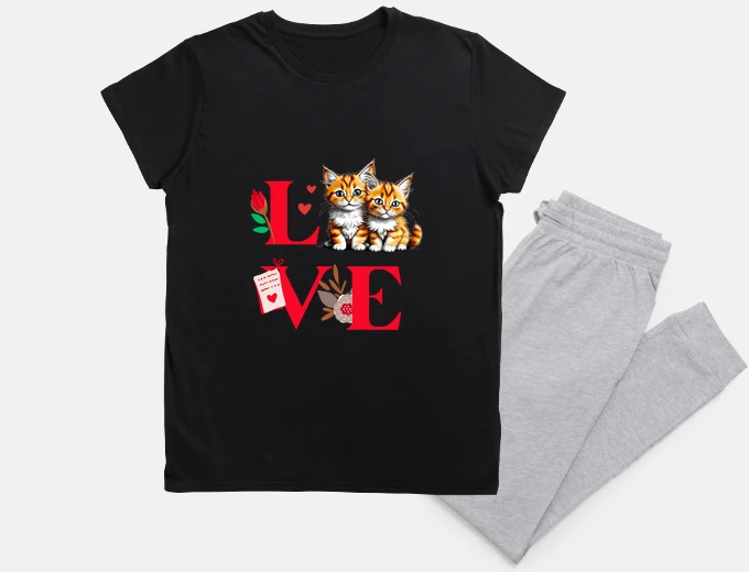 Pajama love cats