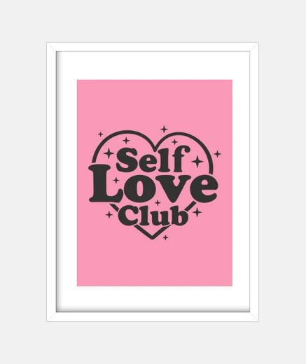 Cadre love de soi club coeur amour