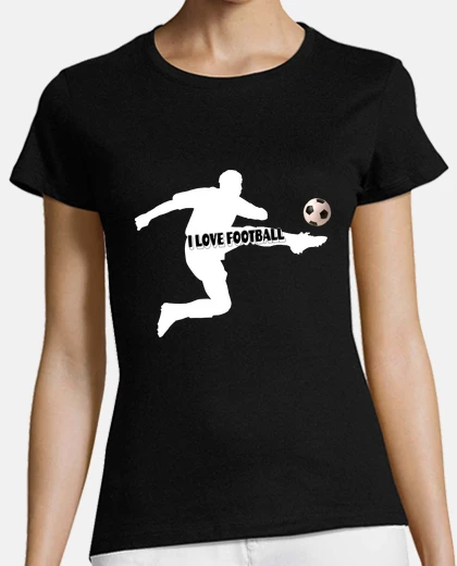 Tee-shirt love footb all blanc