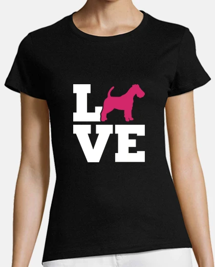 Tee-shirt love fox terrier