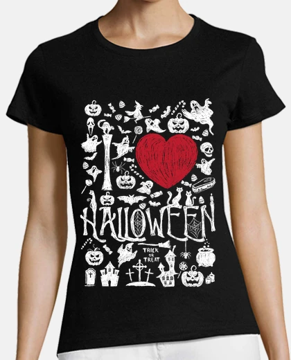 Tee-shirt love h all halloween