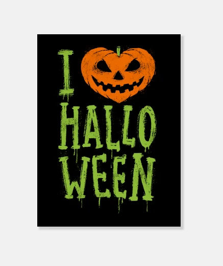 Lienzo Love Halloween