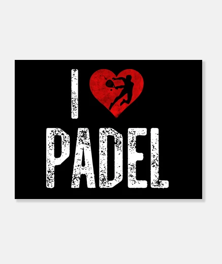Tableau love padel cadeau joueur de padel