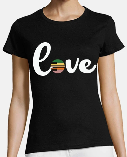 T-shirt love piano