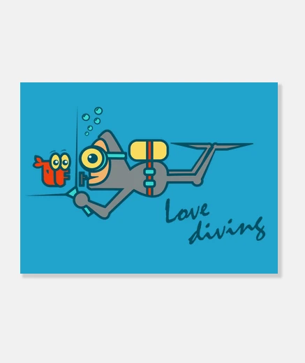 Tableau love plongée