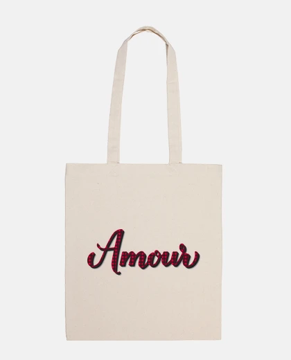 Bolsa love telas escocesas falda escocesa bolsa de compras souvenir bolso de playa estudiante