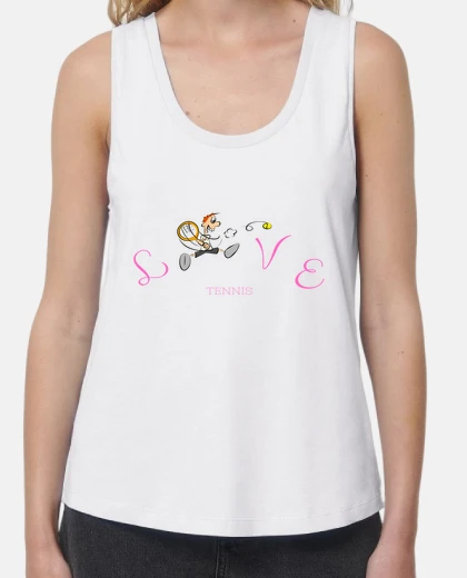 Tee-shirt love tennis