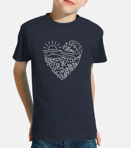Kids love the sea -white- kids