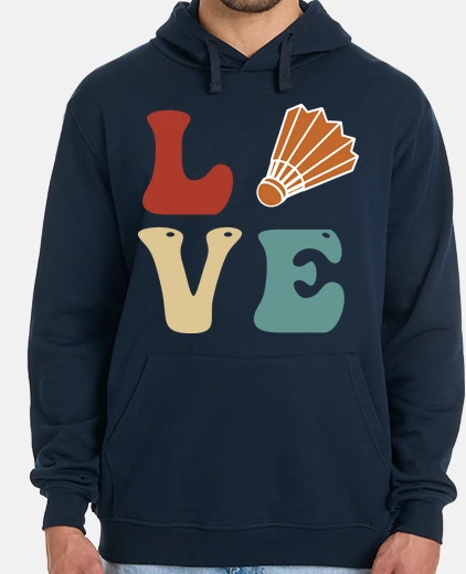 Hoodie love vintage groovy racket cork