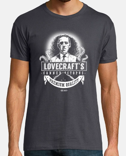 T-shirt lovecrafts scatola octopus (chiaro)
