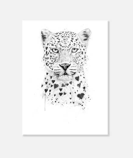 Wall lovely leopard