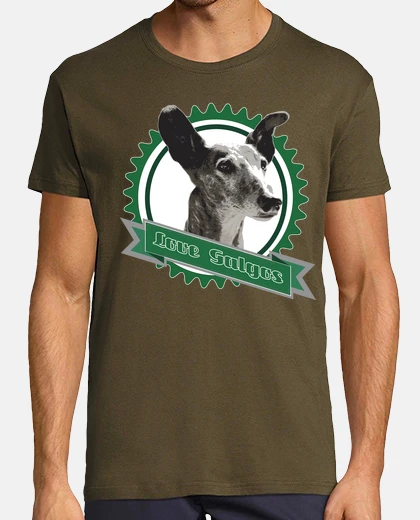 Camiseta Loves Galgos verde