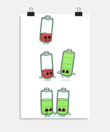 Poster low battery