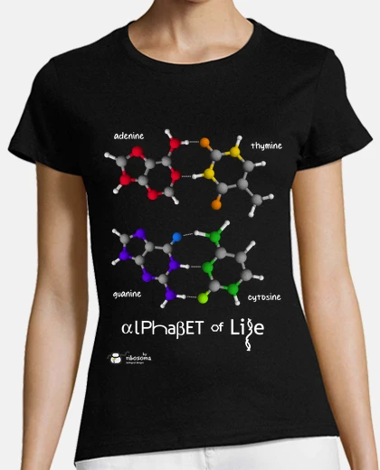 Camiseta ɑlPhaβET of Life (fondos oscuros)