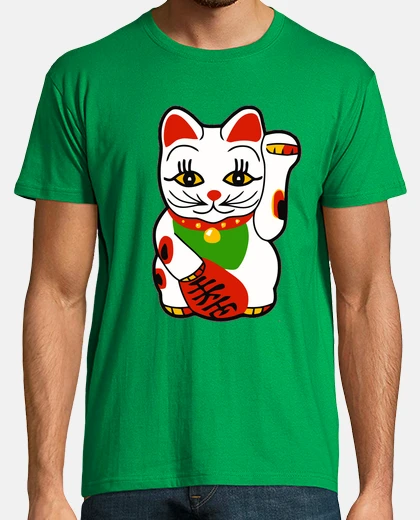 Tee-shirt lucky cat - cat fortune - japon - chine
