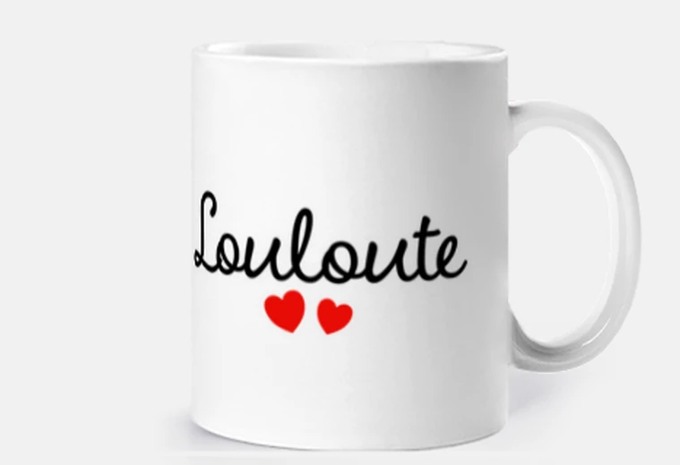 Cup lulu woman affectionate word couple