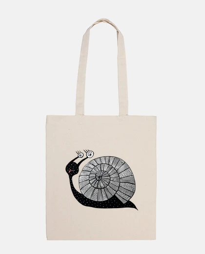 Borsa lumaca fumetto carino con gli occhi a spirale