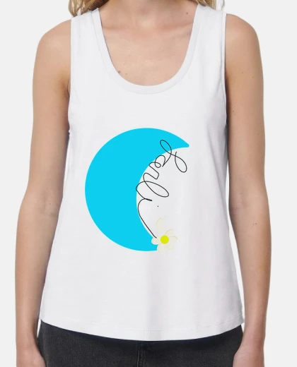 Tee-shirt lune bleue
