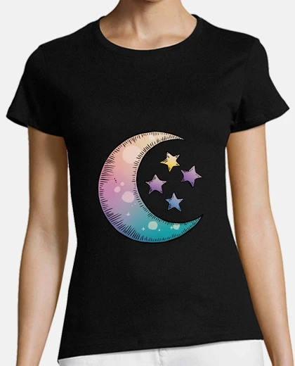 Tee-shirt lune etoile pastel