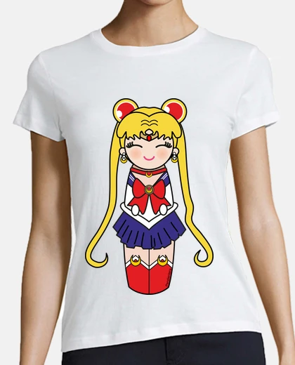 Tee-shirt lune guerrier kokeshi
