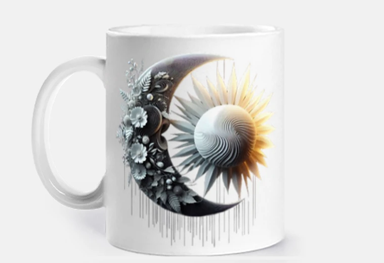 Mug lune soleil style mode boho DIY chic