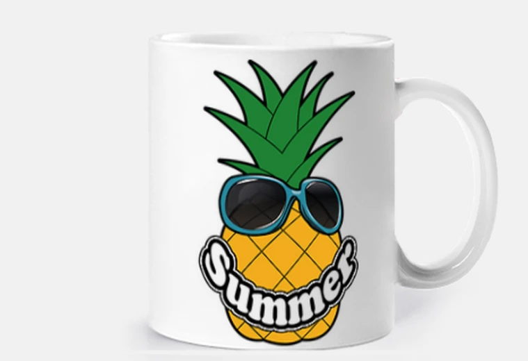 Mug lunettes de soleil ananas été nyb