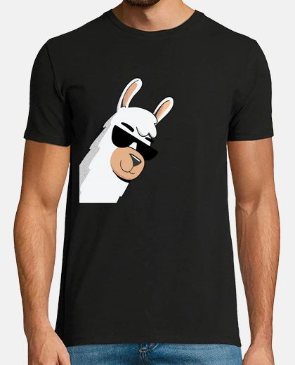 Tee-shirt lunettes de soleil lama alpaga