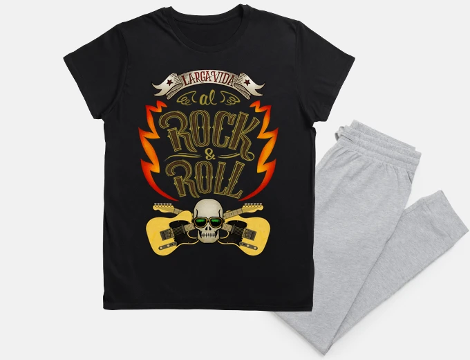Pigiama Lunga vita rock e al giochi di ruolo l