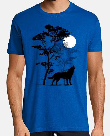 T-shirt lupo che ulula