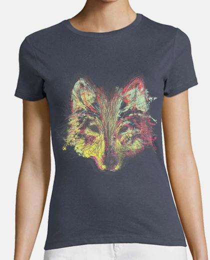 T-shirt lupo di colore 2