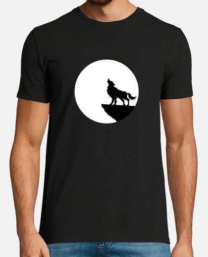 T-shirt lupo luna