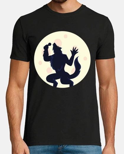 T-shirt lupo mannaro lupi mannari luna regalo d