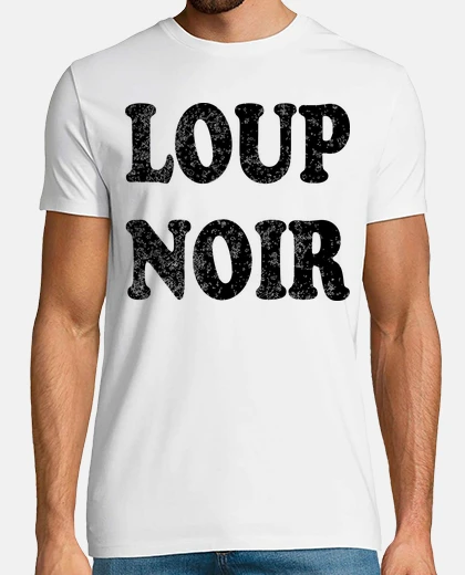 T-shirt Lupo nero
