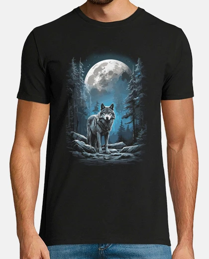 T-shirt lupo solitario e una l