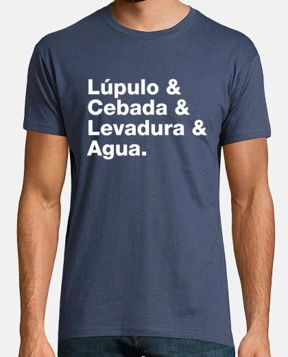 Camiseta Lúpulo, Cebada, Levadura, Agua