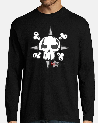 LuRokks Hombre camiseta de, manga larga