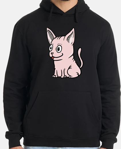 Felpa m schifo ta gatto o sfinge caricatura