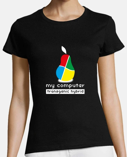Tee-shirt ma blanc d'ordinateur