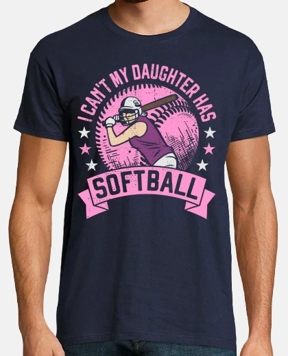 Tee-shirt ma fille a un cadeau de maman softball