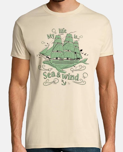 Tee-shirt ma vie est soit et vent