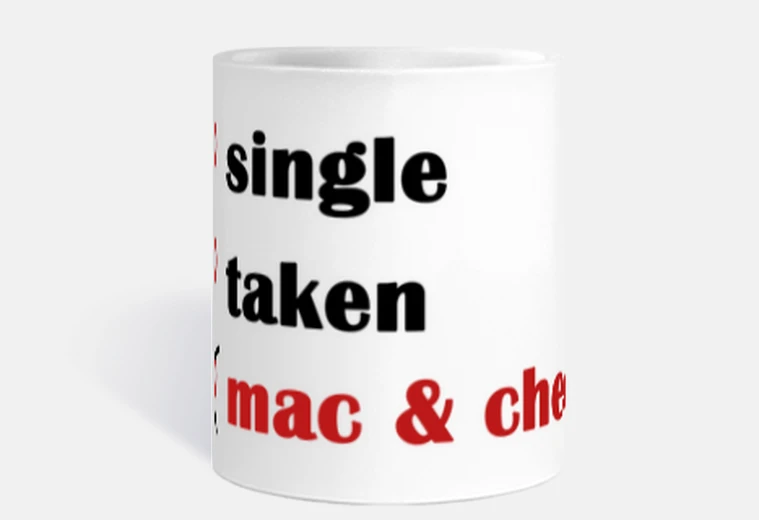 Tazza mac e formaggio presi singolarmente