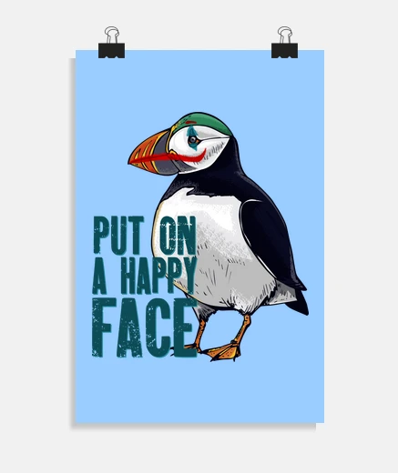 Poster Macareux joker