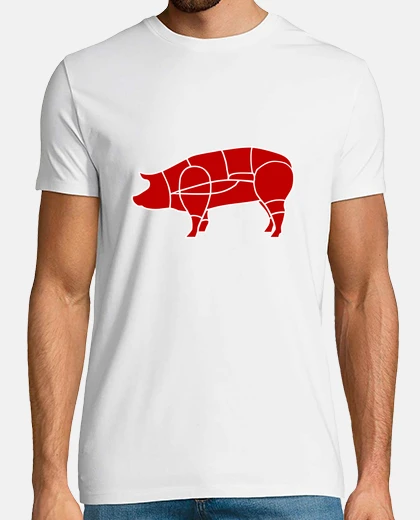 T-shirt macellaio maiale